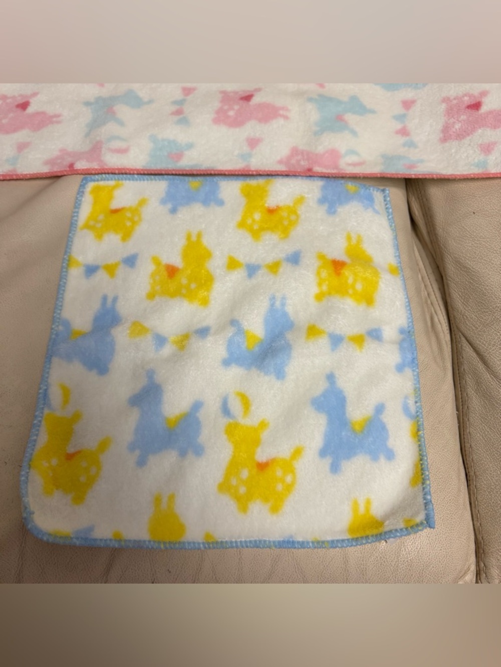 Set of 2 Rody Japan Hand Towels Pink Blue Yellow - Picture 2 of 8